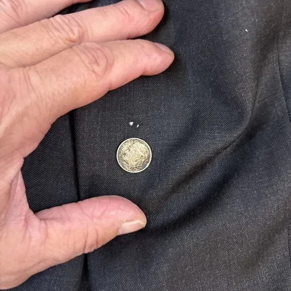 Hart Schaffner Marx Suit Charcoal Gray 46R 38W 30I - Picture 10 of 14